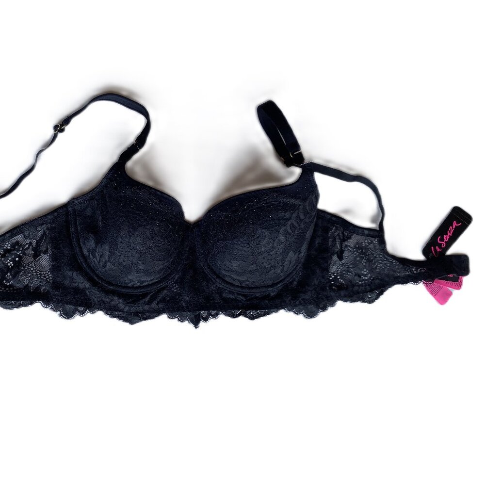 La Senza Lace Underwire Bra 34C New With Tags (NWT) Lightly lined Black